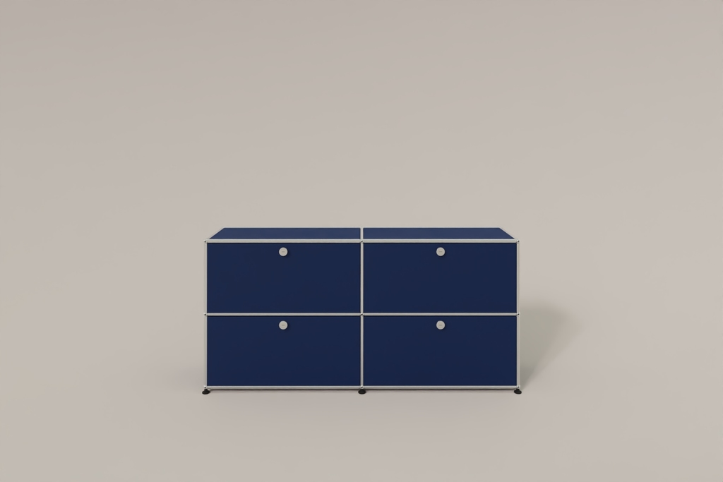 Farbe wählbar - USM Haller Sideboard, mit 4 Klapptüren