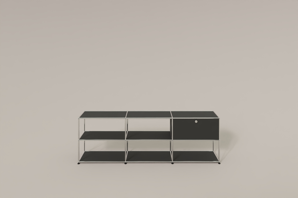 USM Haller Sideboard offen mit einer Klapptüre Produktbild