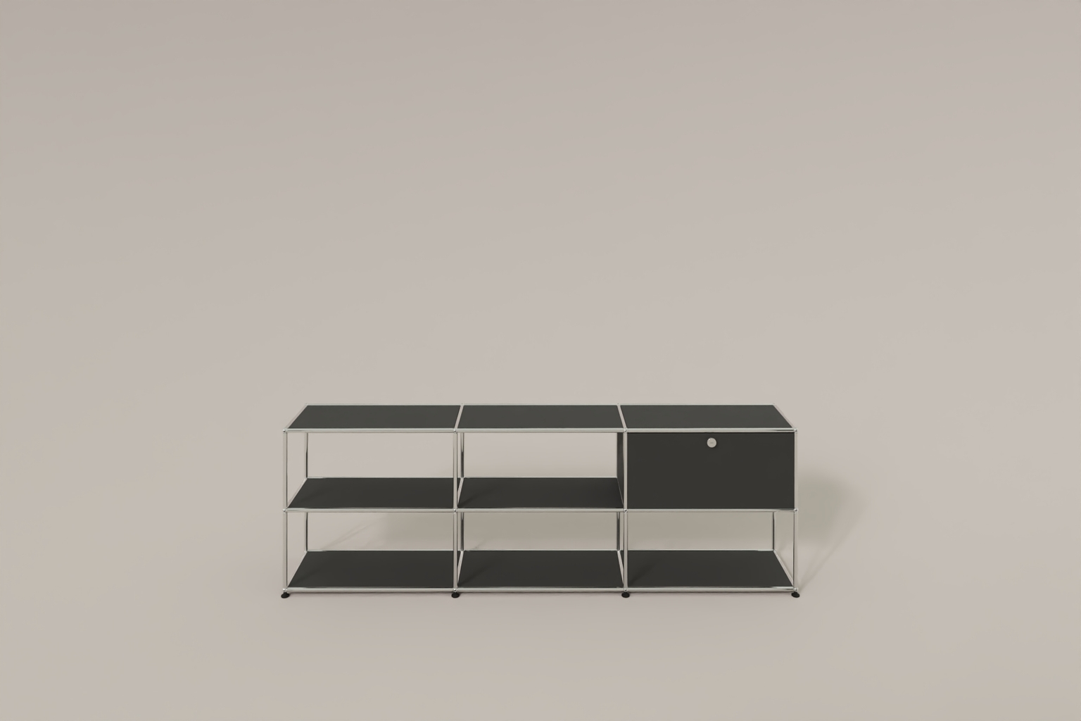 USM Haller Sideboard offen mit einer Klapptüre Produktbild