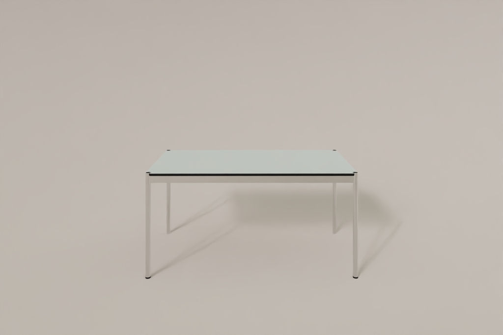 USM Haller Tisch, Tiefe 750 mm - Länge und Oberfläche wählbar