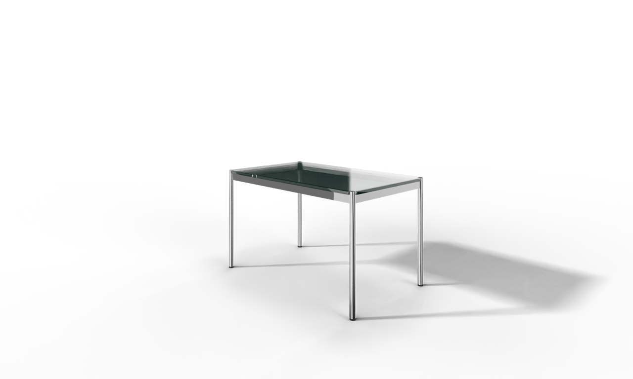 USM Haller Glastisch, Tiefe 750 mm, Länge wählbar Produktbild