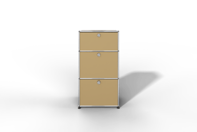 USM Haller schmales Highboard mit 3 Klapptüren.