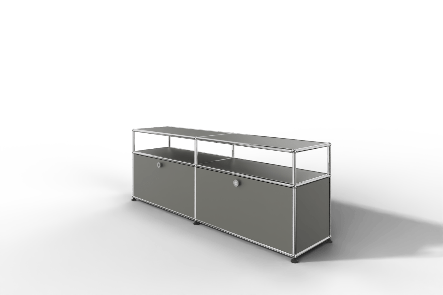 USM Haller Lowboard, mit 2 Klapptüren, von Paul Schärer & Fritz Haller Produktbild