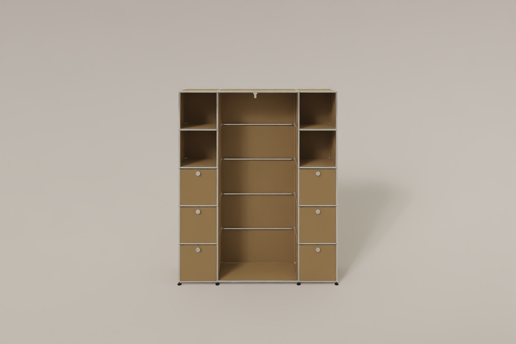 USM Haller Garderobe, 1450 mm breit, mit Klapptüren Produktbild