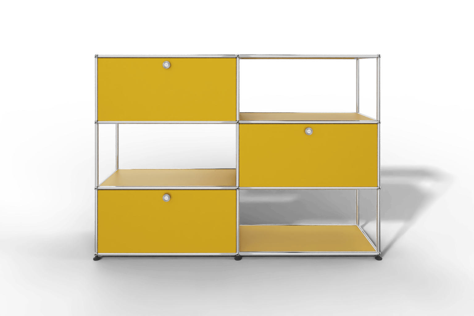 USM Haller Highboard/Raumteiler, 3 offene Elemente, 3 Klapptüren Produktbild