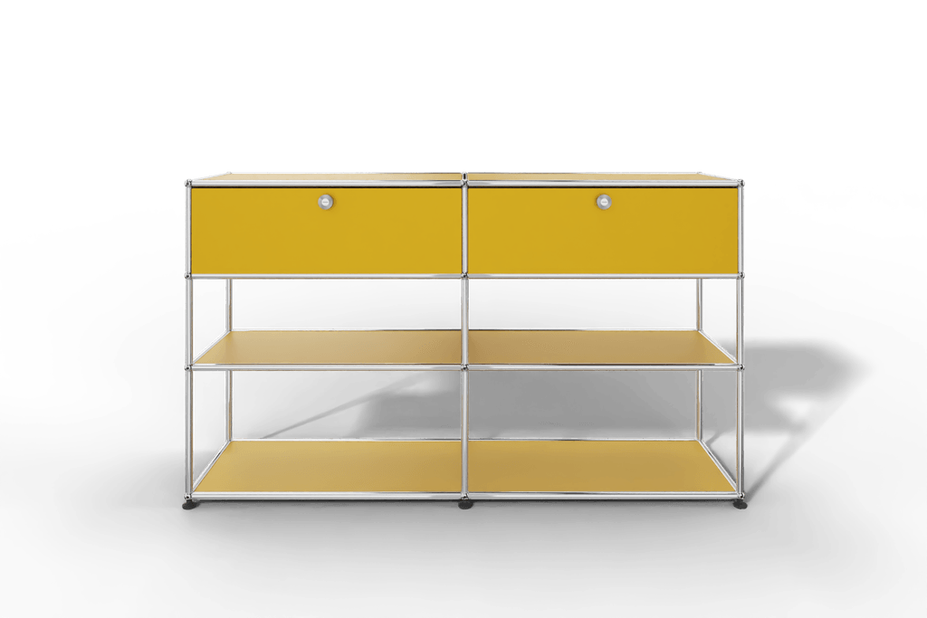 USM Haller Highboard mit 2 Klapptüren und 2 offenen Ebenen Produktbild
