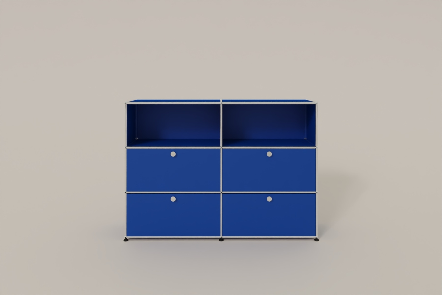 USM Haller Highboard mit 4 Klapptüren und 2 offenen Fächern Produktbild