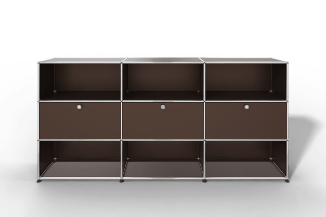 USM Haller Highboard mit 3 Klapptüren und 6 offenen Fächern