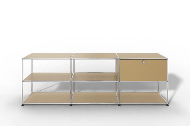USM Haller Sideboard offen mit einer Klapptüre