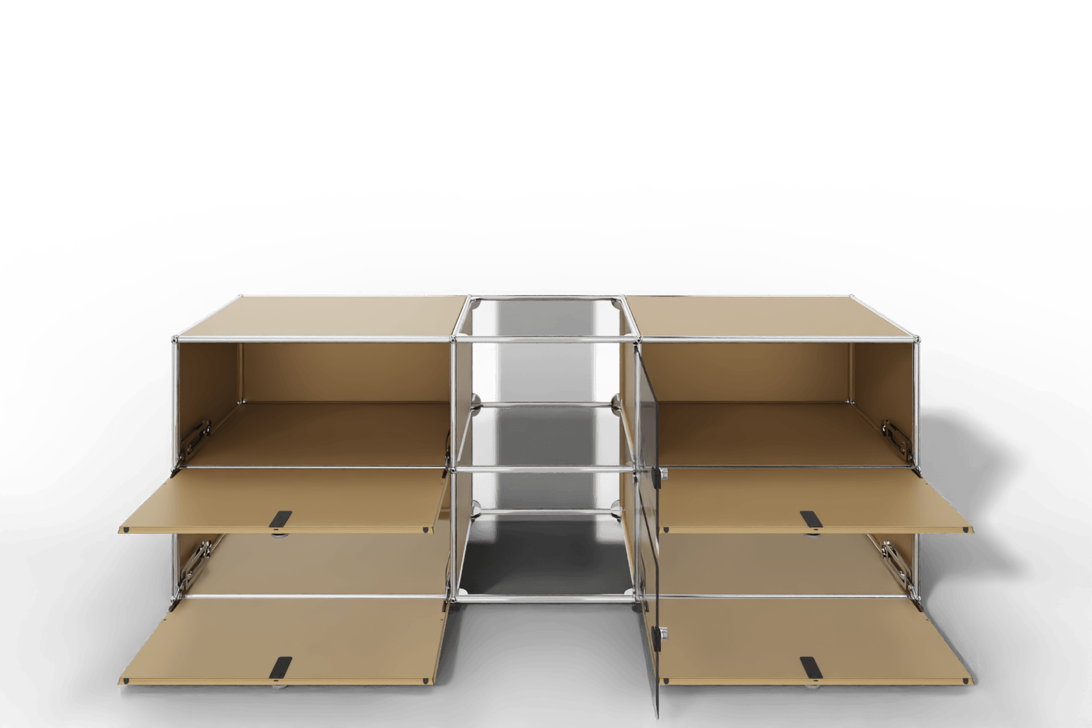 USM Haller Sideboard mit Vitrinen-Element Produktbild