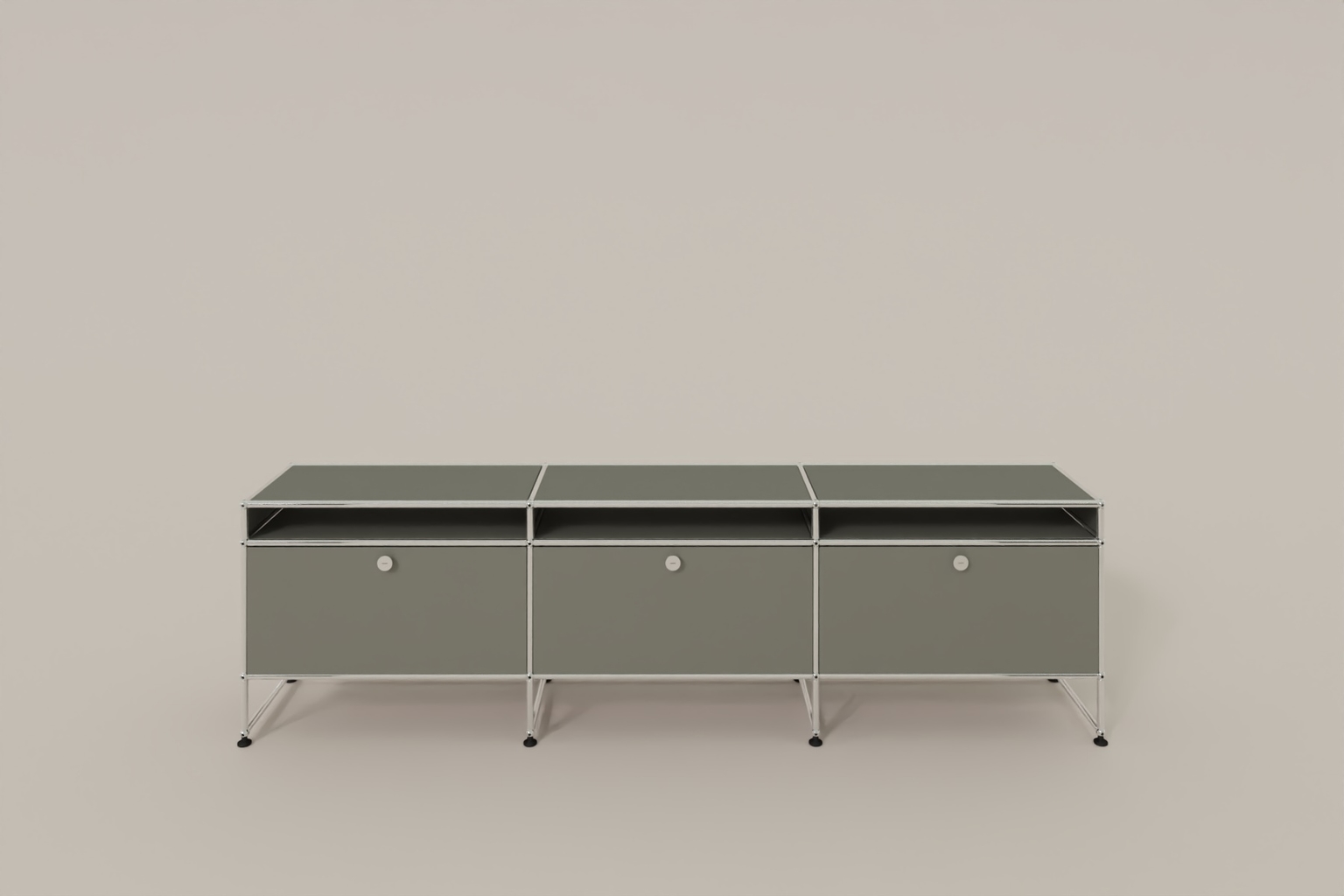USM Haller TV-Lowboard, von Paul Schärer & Fritz Haller Produktbild