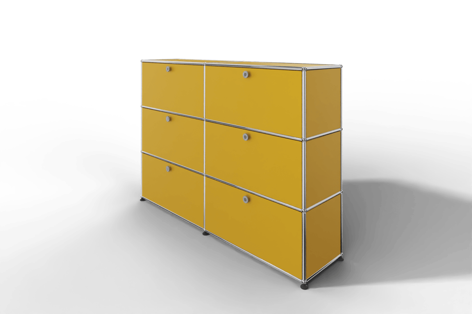 USM Haller Highboard, mit 6 Klapptüren, von Paul Schärer & Fritz Haller Produktbild