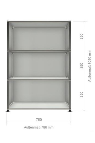 USM Haller Highboard mit 3 offenen Abteilen Produktbild