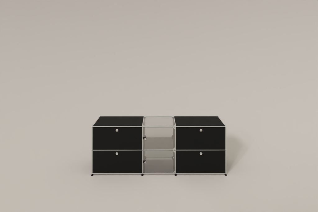 USM Haller Sideboard mit Vitrinen-Element Produktbild