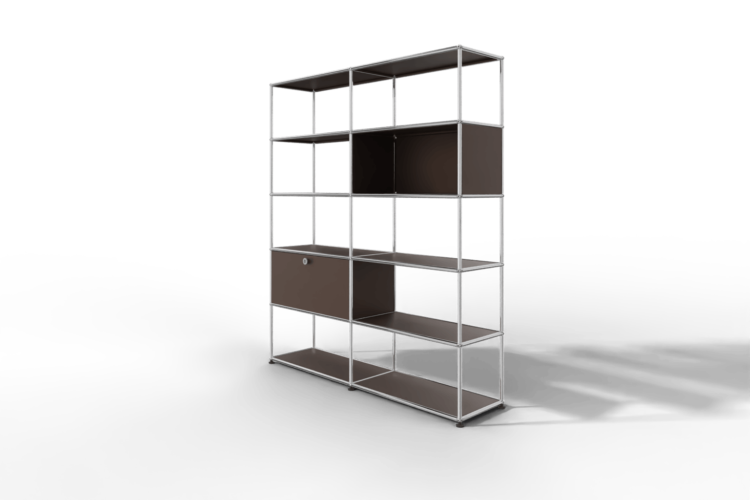 USM Haller Regalwand, offene und geschlossene Fächer kombiniert Produktbild