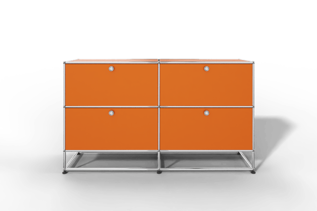 USM Haller Sideboard, mit 4 Klapptüren und Sockel von Paul Schärer & Fritz Haller