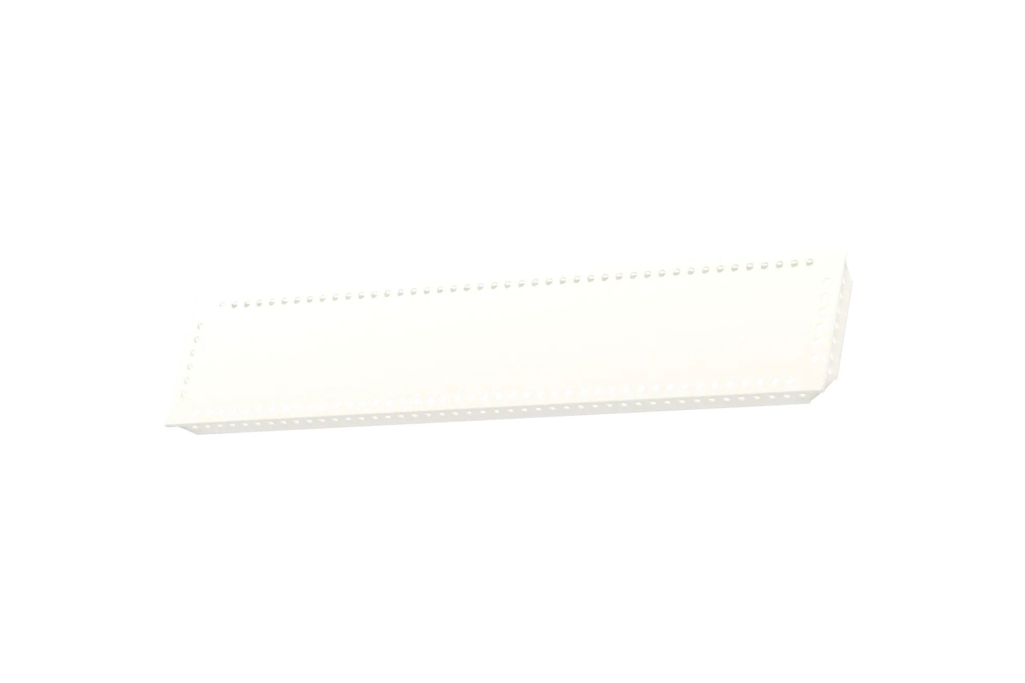 USM Haller Tablar Gelocht Reinweiß 500x100 Produktbild