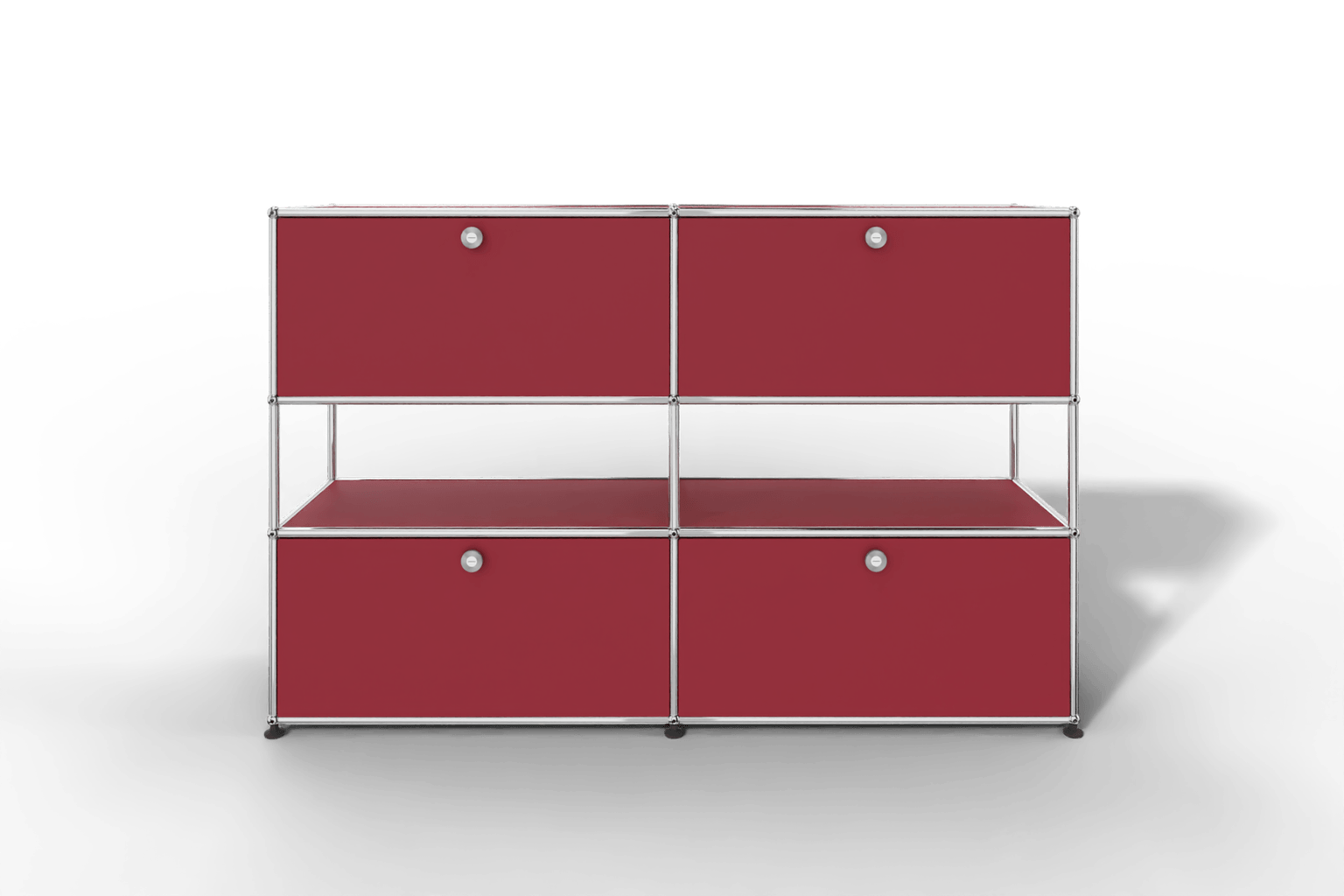 USM Haller Highboard mit 4 Klapptüren und offener Ebene Produktbild