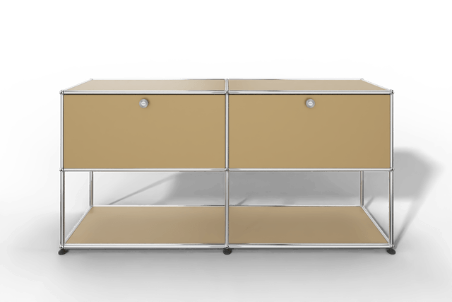 USM Haller Sideboard, 2 Klapptüren, untere Ebene offen