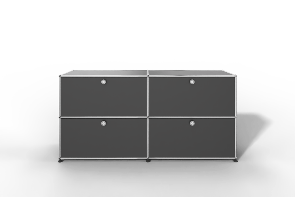 Farbe wählbar - USM Haller Sideboard, mit 4 Klapptüren Produktbild