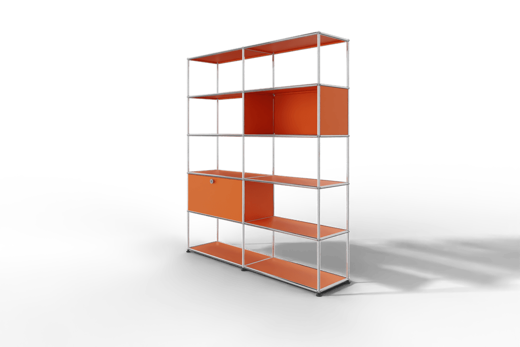 USM Haller Regalwand, offene und geschlossene Fächer kombiniert Produktbild