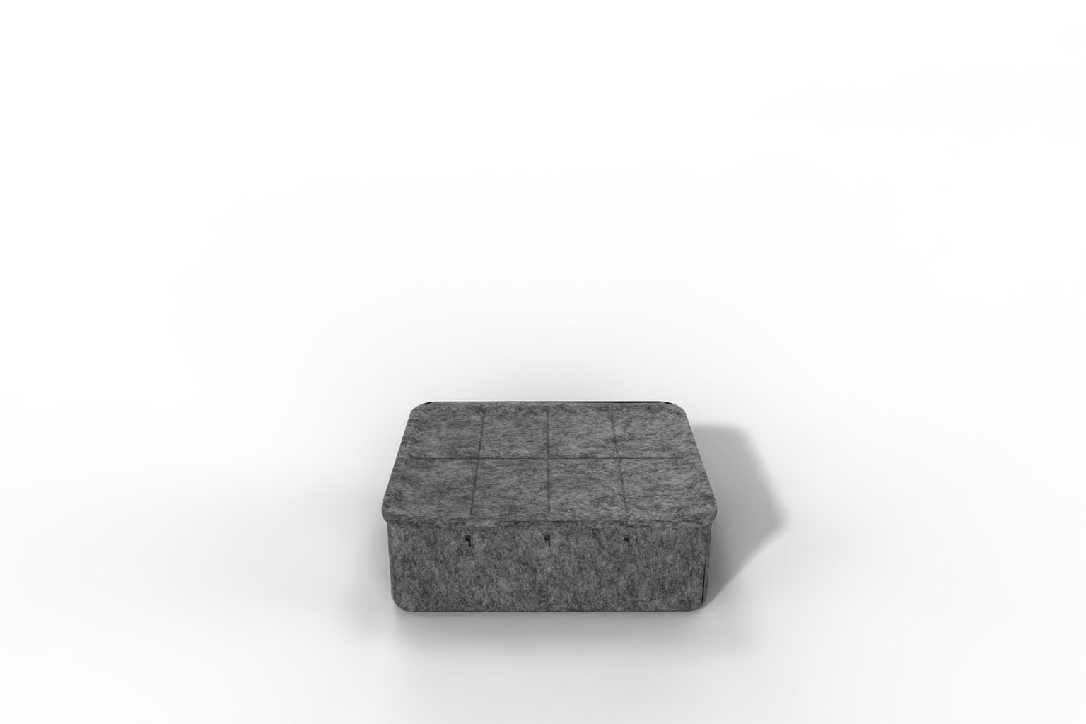 USM Inos Box tief, 250 mit Tablett - wählbar in Anthrazit oder Hellgrau Produktbild