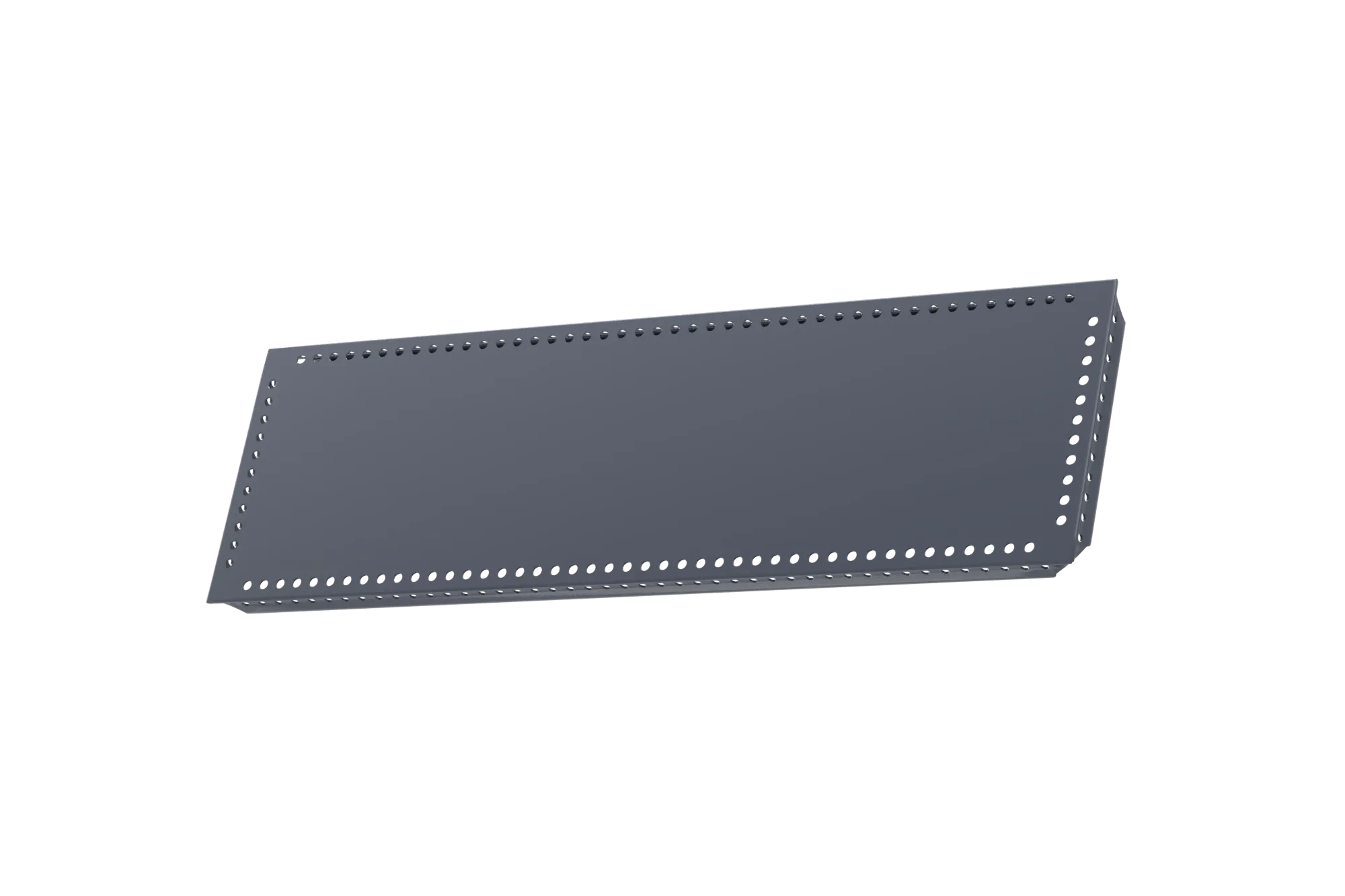 USM Haller Tablar Gelocht Mittelgrau 500x150 Produktbild