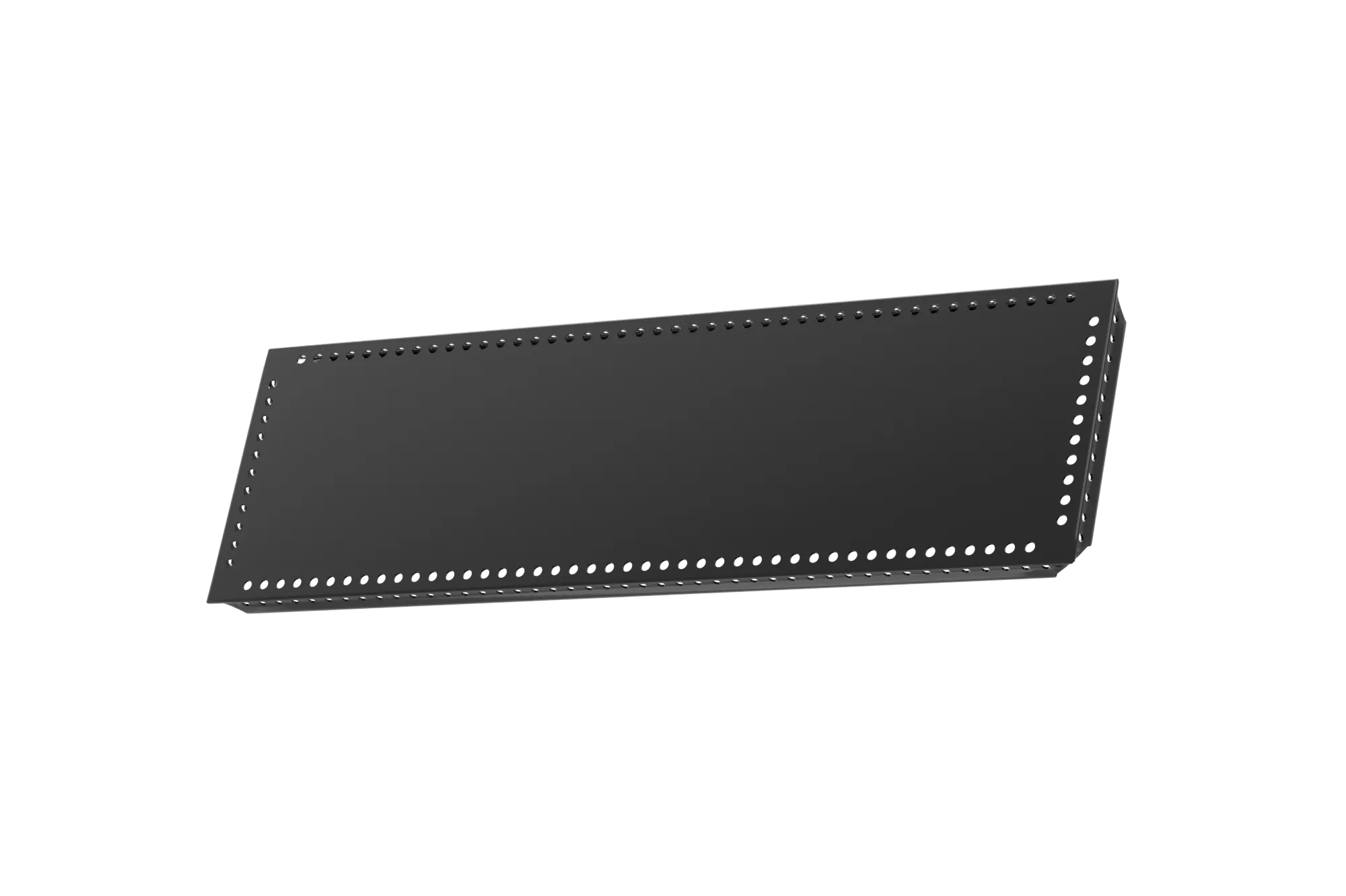USM Haller Tablar Gelocht Graphitschwarz 500x150 Produktbild