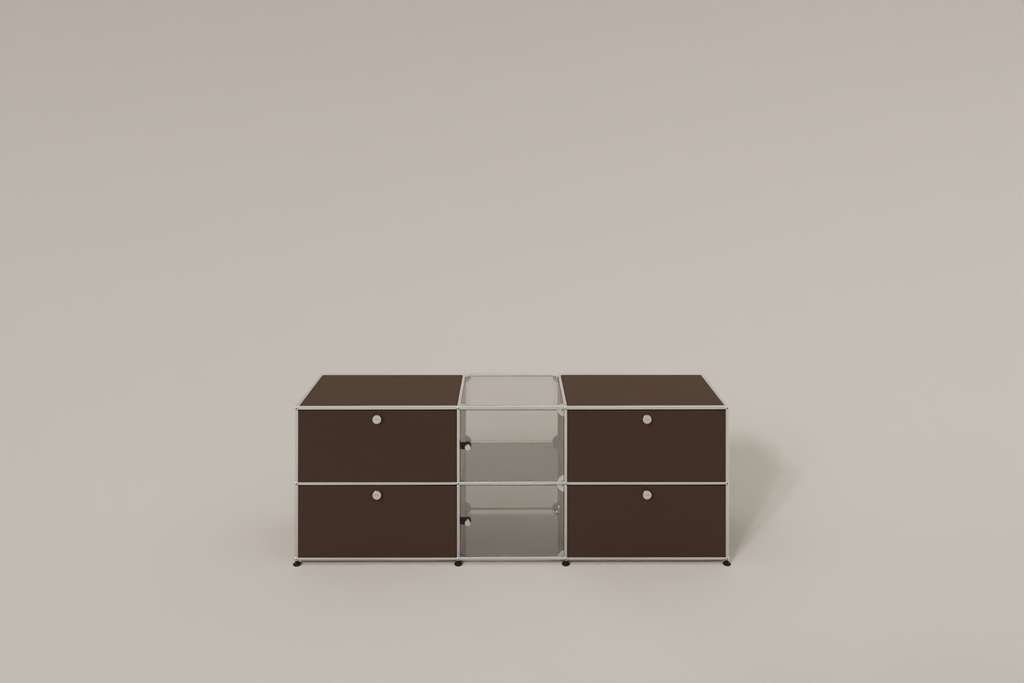 USM Haller Sideboard mit Vitrinen-Element Produktbild
