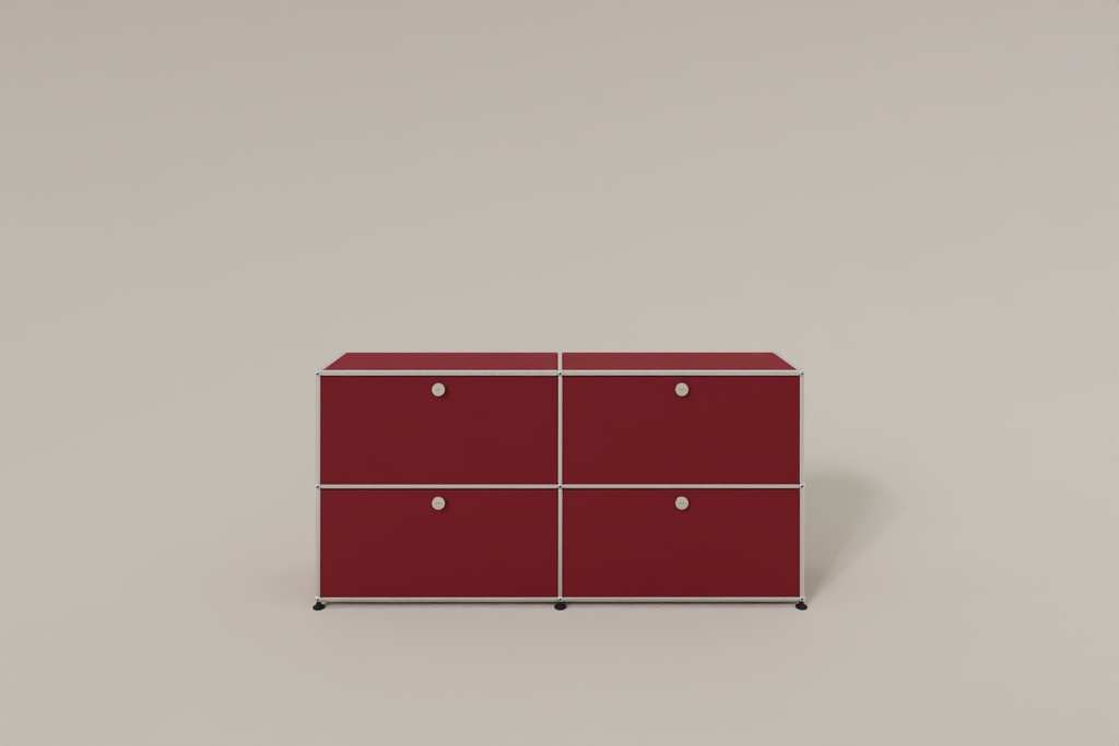 Farbe wählbar - USM Haller Sideboard, mit 4 Klapptüren