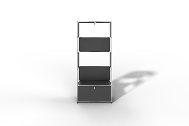 USM Haller Garderobe, 750 mm breit, mit Klapptüre