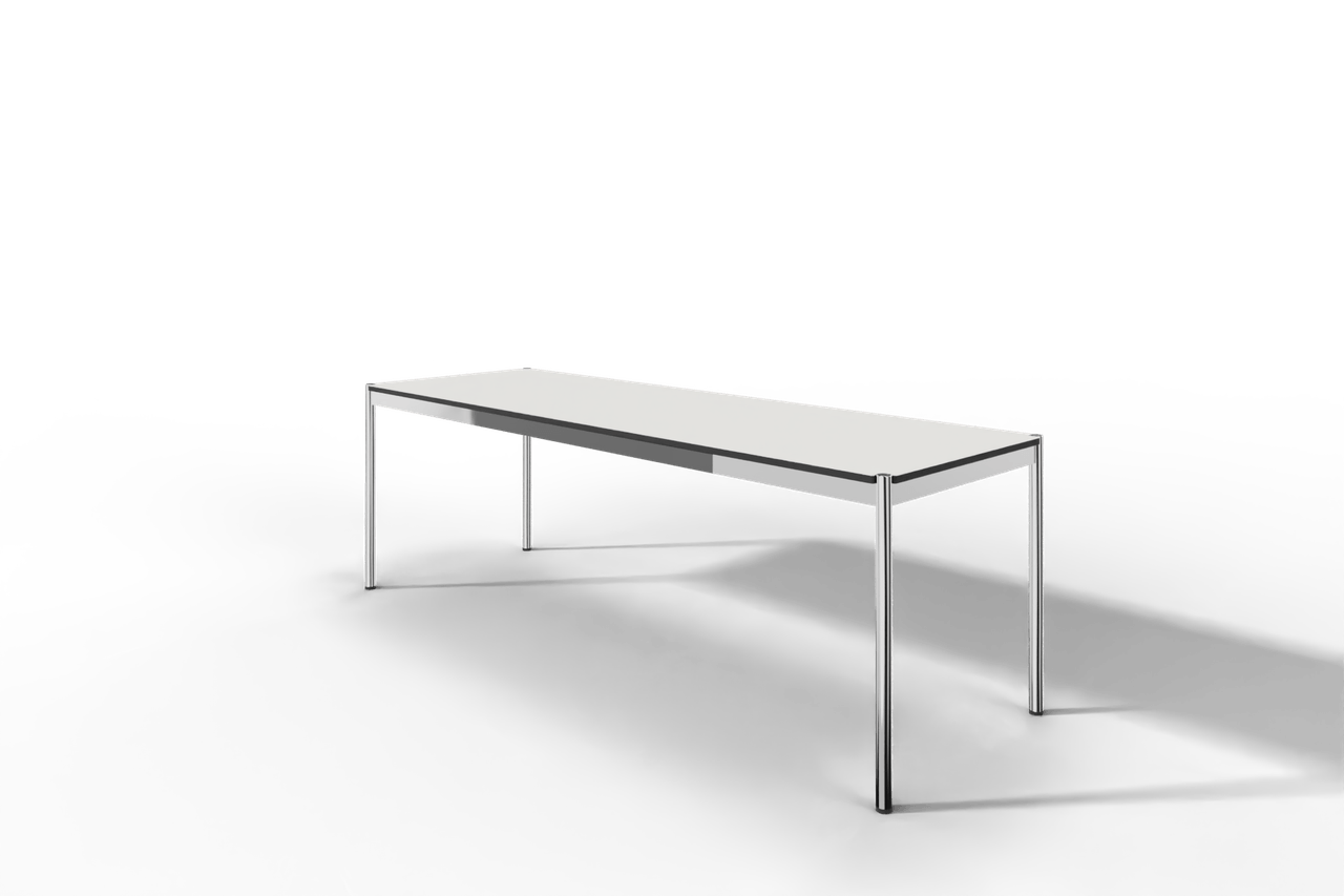 USM Haller Tisch, Tiefe 750 mm, in Fenix, aus 3 Farben wählbar, Tischlänge wählbar Produktbild
