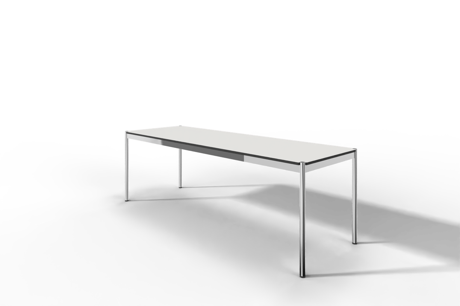 USM Haller Tisch, Tiefe 750 mm, in Fenix, aus 3 Farben wählbar, Tischlänge wählbar Produktbild