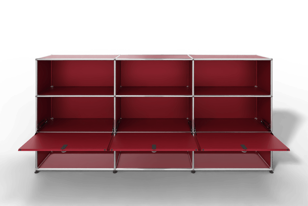 USM Haller Highboard mit 3 Klapptüren und 6 offenen Fächern Produktbild