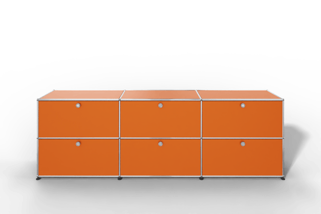 USM Haller Sideboard, mit 6 Klapptüren, von Paul Schärer & Fritz Haller