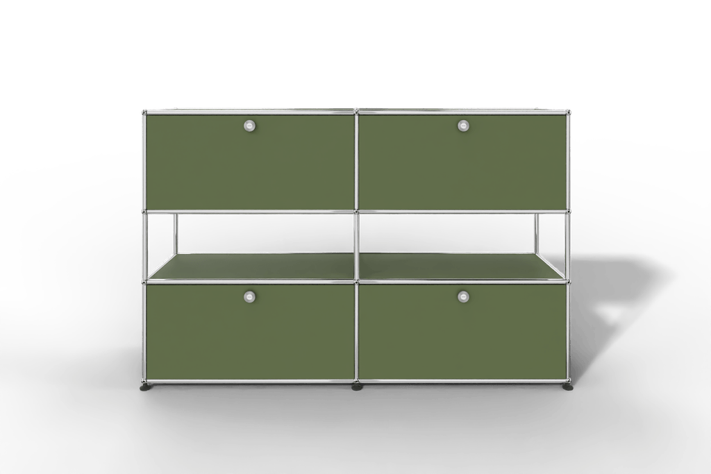 USM Haller Highboard mit 4 Klapptüren und offener Ebene