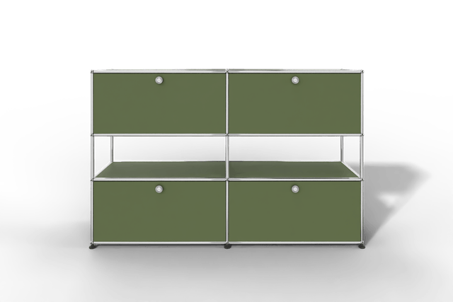 USM Haller Highboard mit 4 Klapptüren und offener Ebene