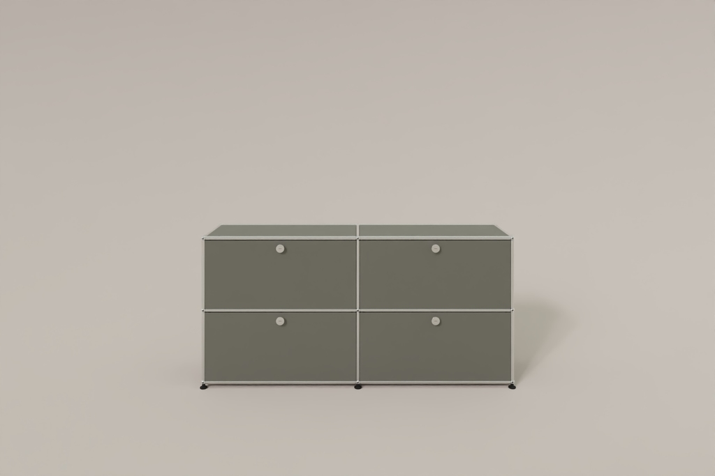 Farbe wählbar - USM Haller Sideboard, mit 4 Klapptüren Produktbild