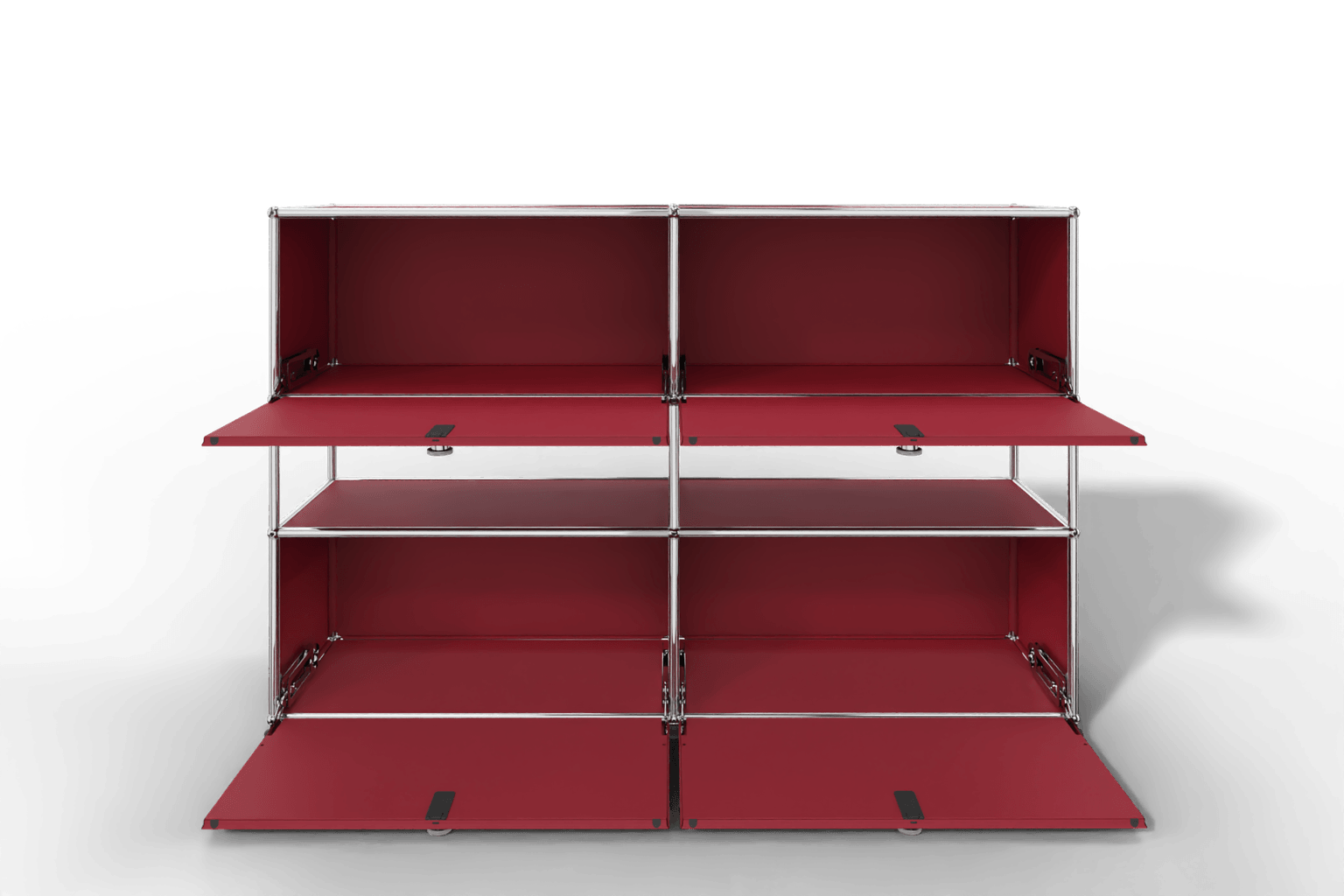 USM Haller Highboard mit 4 Klapptüren und offener Ebene Produktbild