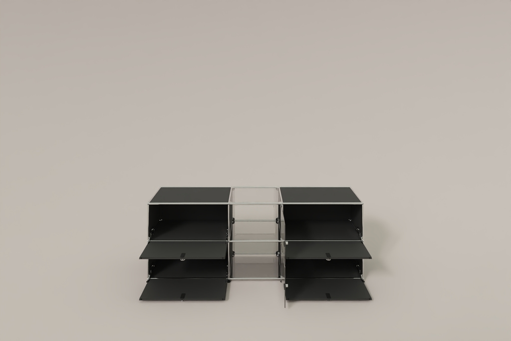 USM Haller Sideboard mit Vitrinen-Element Produktbild