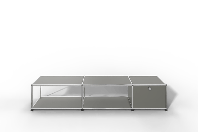 USM Haller Lowboard, mit 1 Klapptüre, von Paul Schärer & Fritz Haller