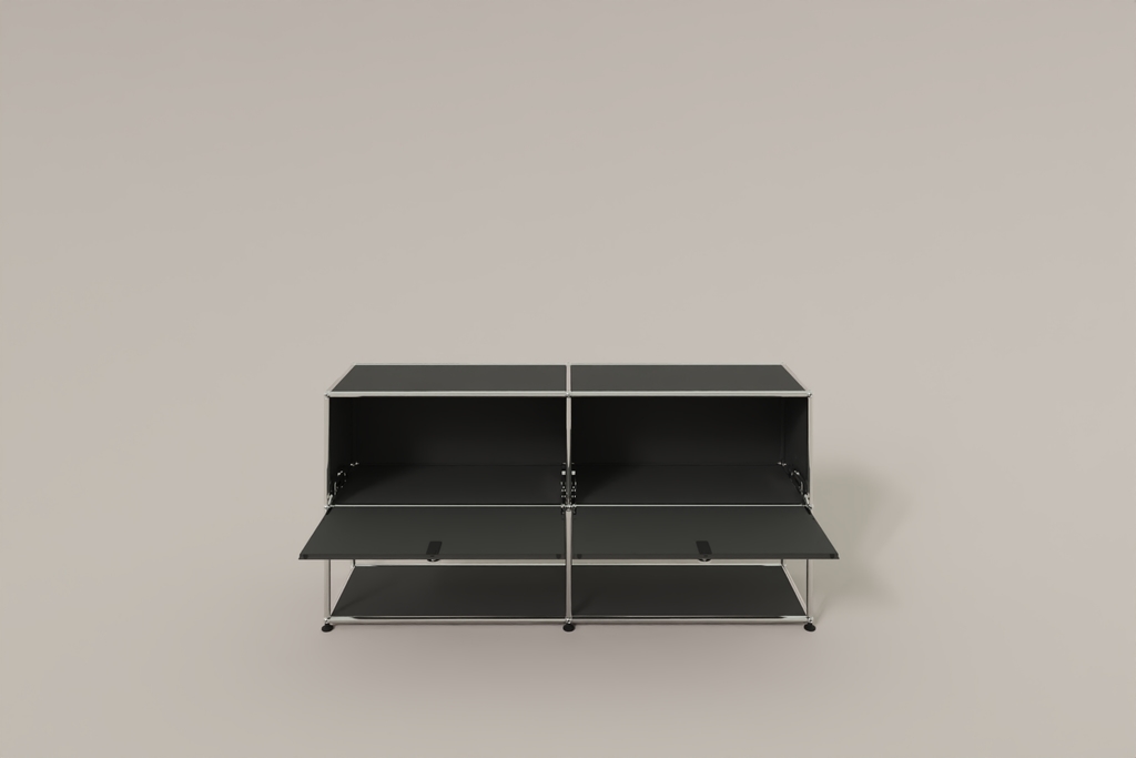 USM Haller Sideboard, 2 Klapptüren, untere Ebene offen Produktbild