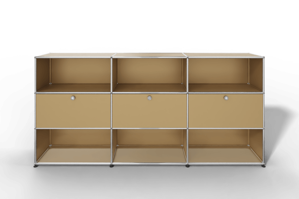USM Haller Highboard mit 3 Klapptüren und 6 offenen Fächern