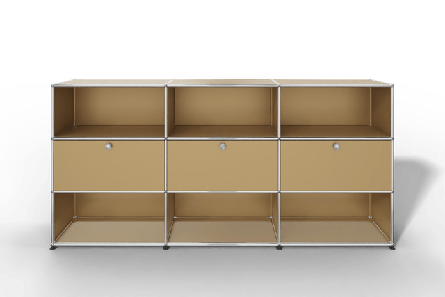 USM Haller Highboard mit 3 Klapptüren und 6 offenen Fächern