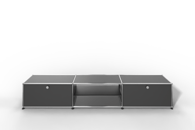 USM Haller TV-Lowboard mit offenem Mittelteil