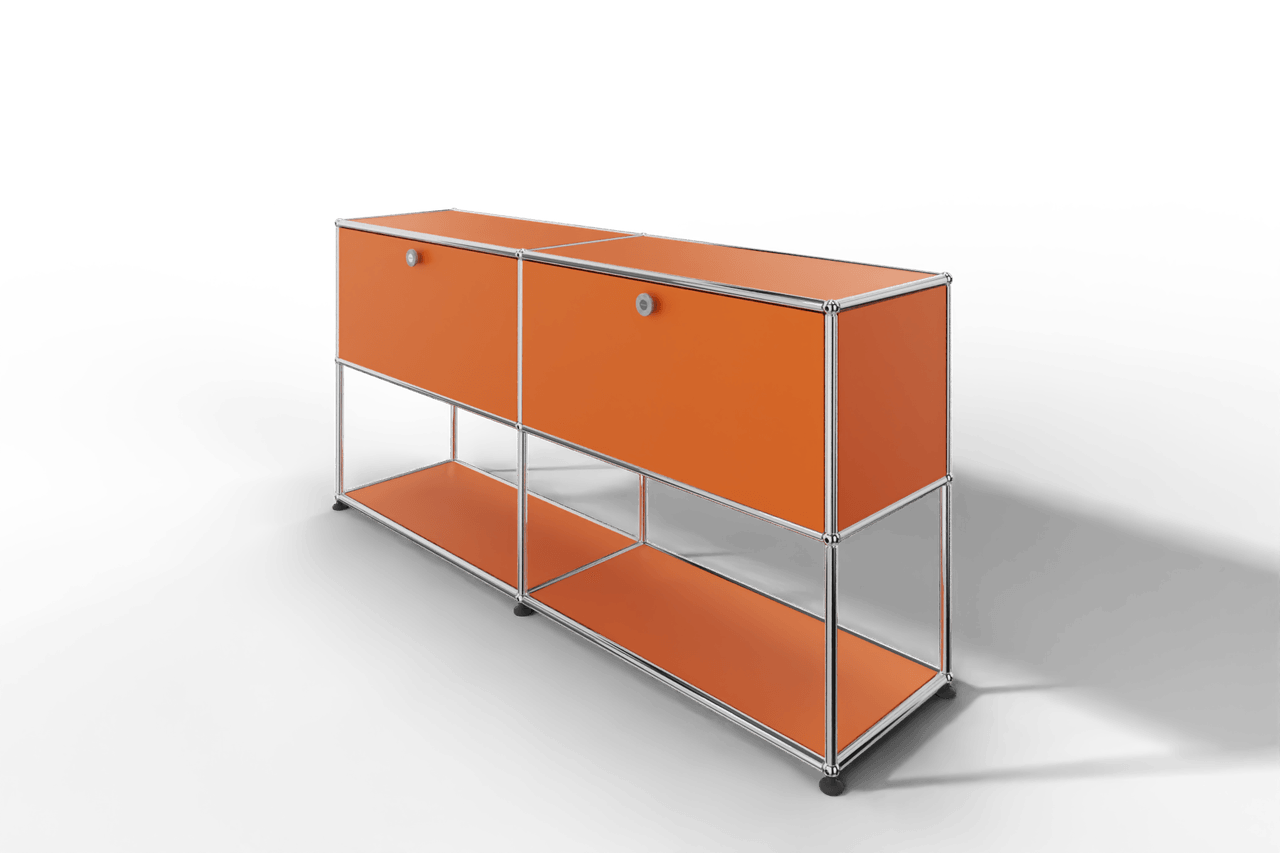 USM Haller Sideboard, 2 Klapptüren, untere Ebene offen Produktbild
