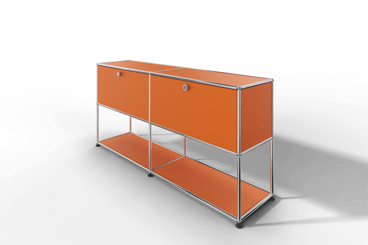 USM Haller Sideboard, 2 Klapptüren, untere Ebene offen Produktbild
