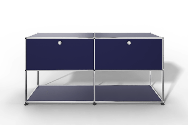 USM Haller Sideboard, 2 Klapptüren, untere Ebene offen