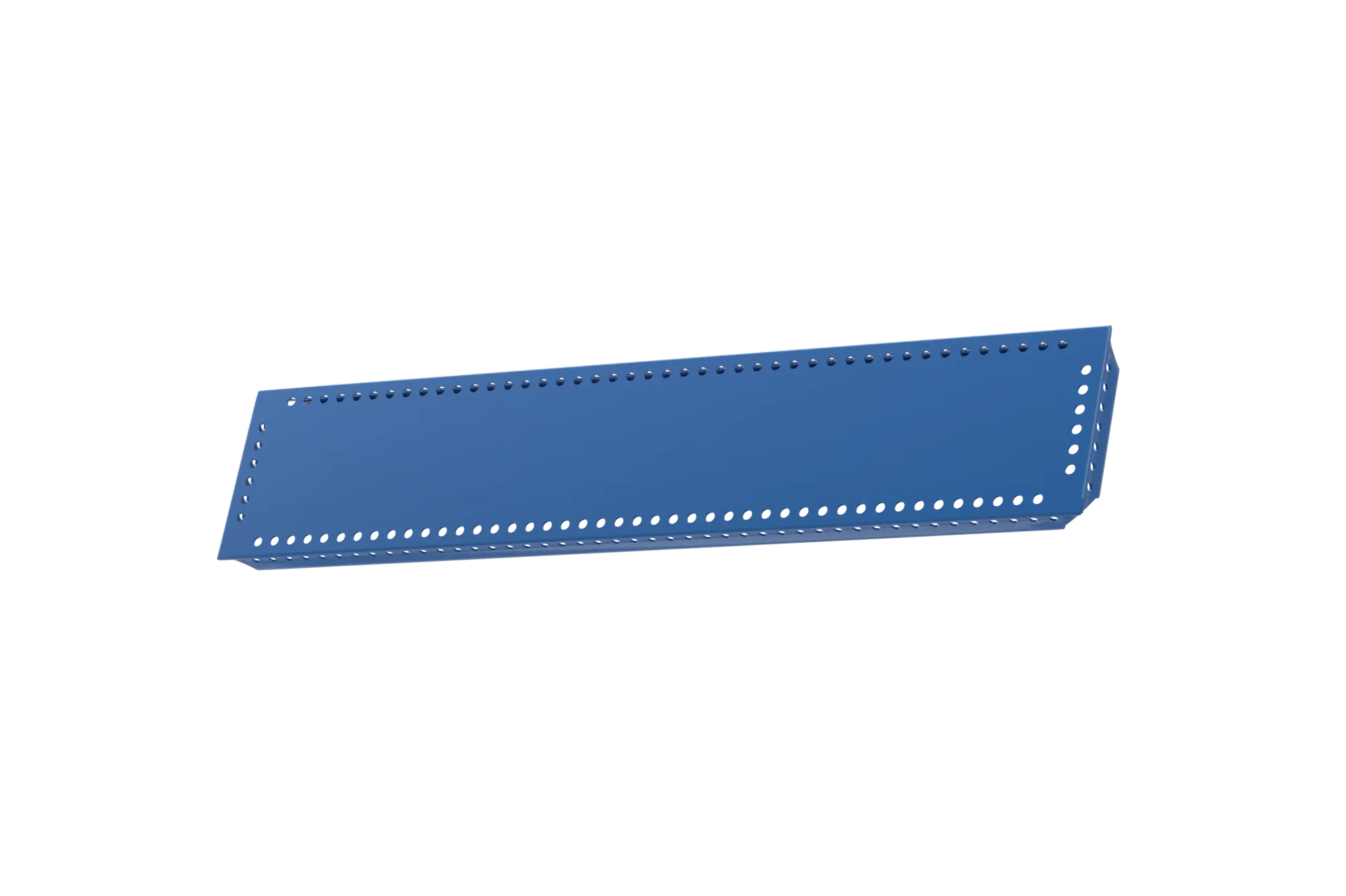 USM Haller Tablar Gelocht Enzianblau 500x100 Produktbild