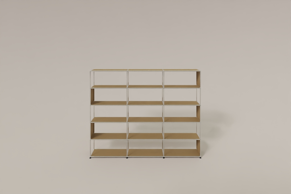 USM Haller Bücherregal, 15 offene Fächer